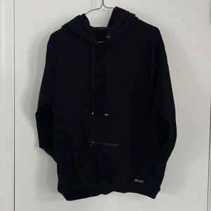 Calvin Klein Performance Sleeveless Hoodie Kangaroo Pocket Black Small